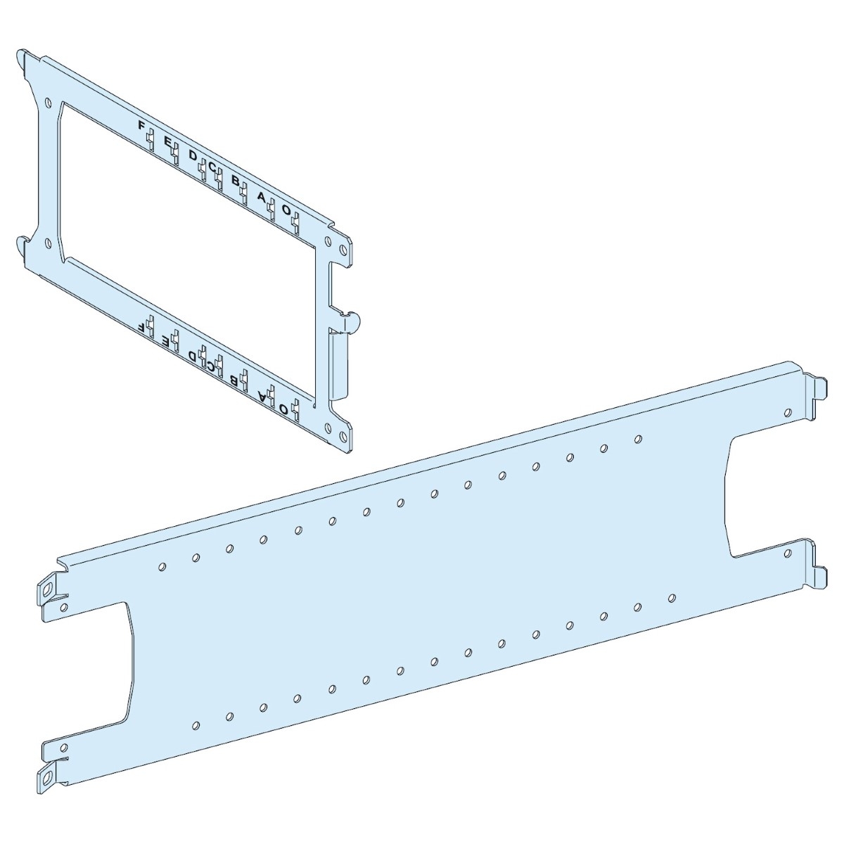 MOUNTING PLATE FOR EZC FIXED -1P/3P/4P 100A VERTICAL IN WIDTH 650