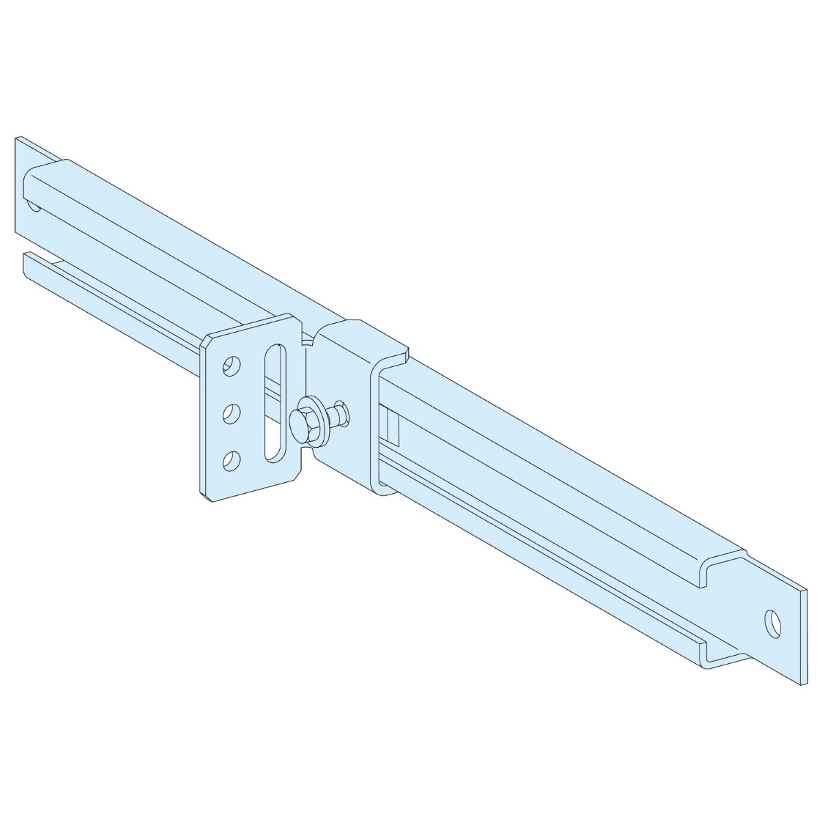 2 SLIDE RAILS+ANGLE BRACKETS