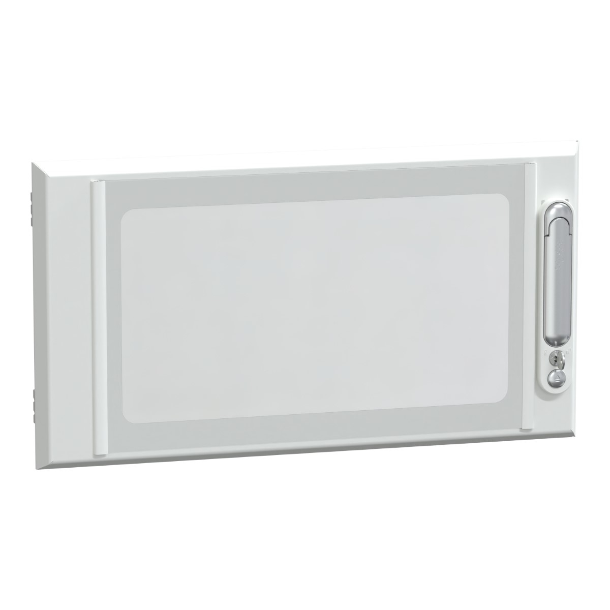 Door, PrismaSeT G, transparent type for enclosure, 6M, W600, IP30, white, RAL 9003