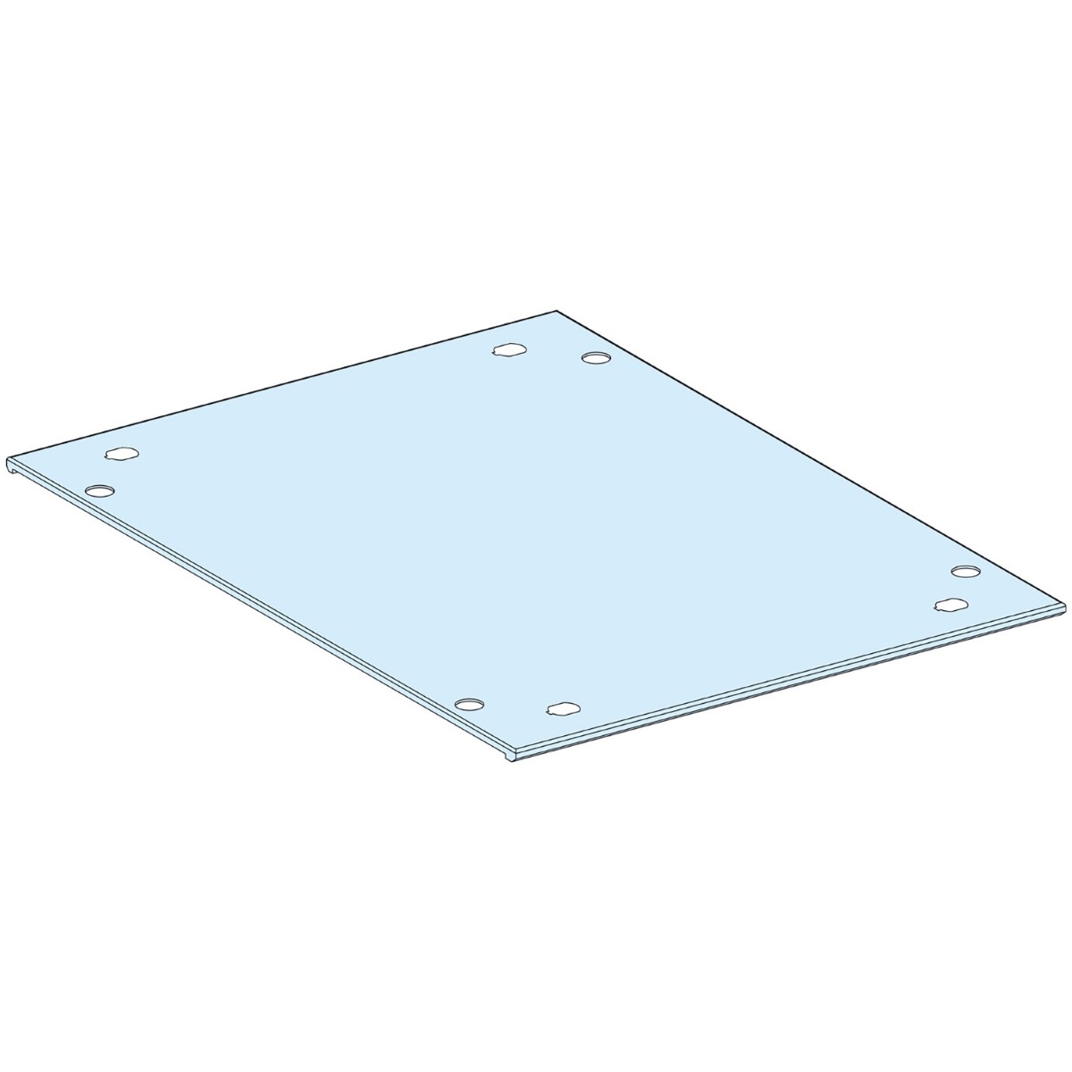 Roof plate, PrismaSeT P, for enclosure, W300mm, D400mm, IP30, white, RAL 9003