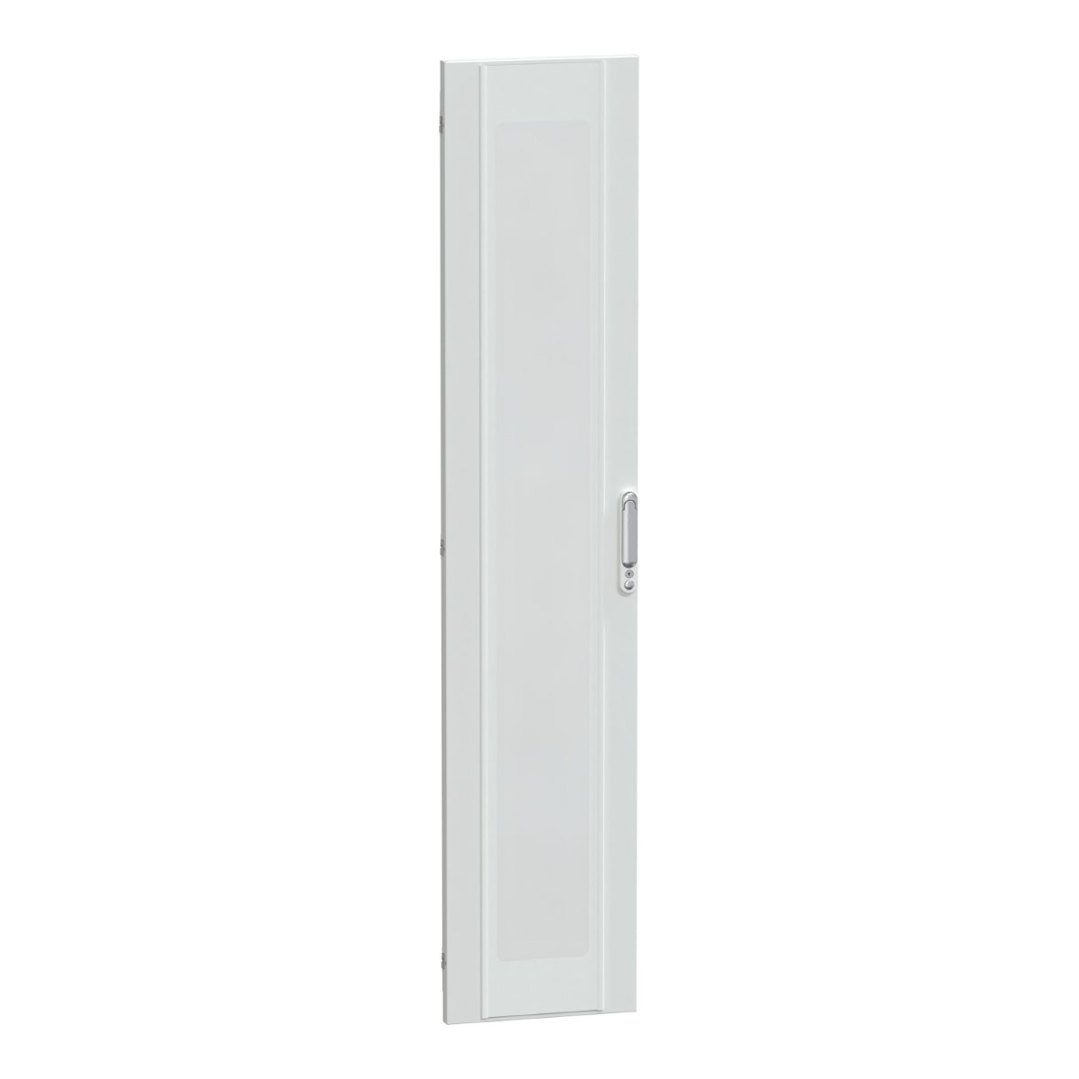 Door, PrismaSeT P, Floor-standing, transparent, reversible opening, 36M, W400, 2 locks, IP30, white, RAL 9003