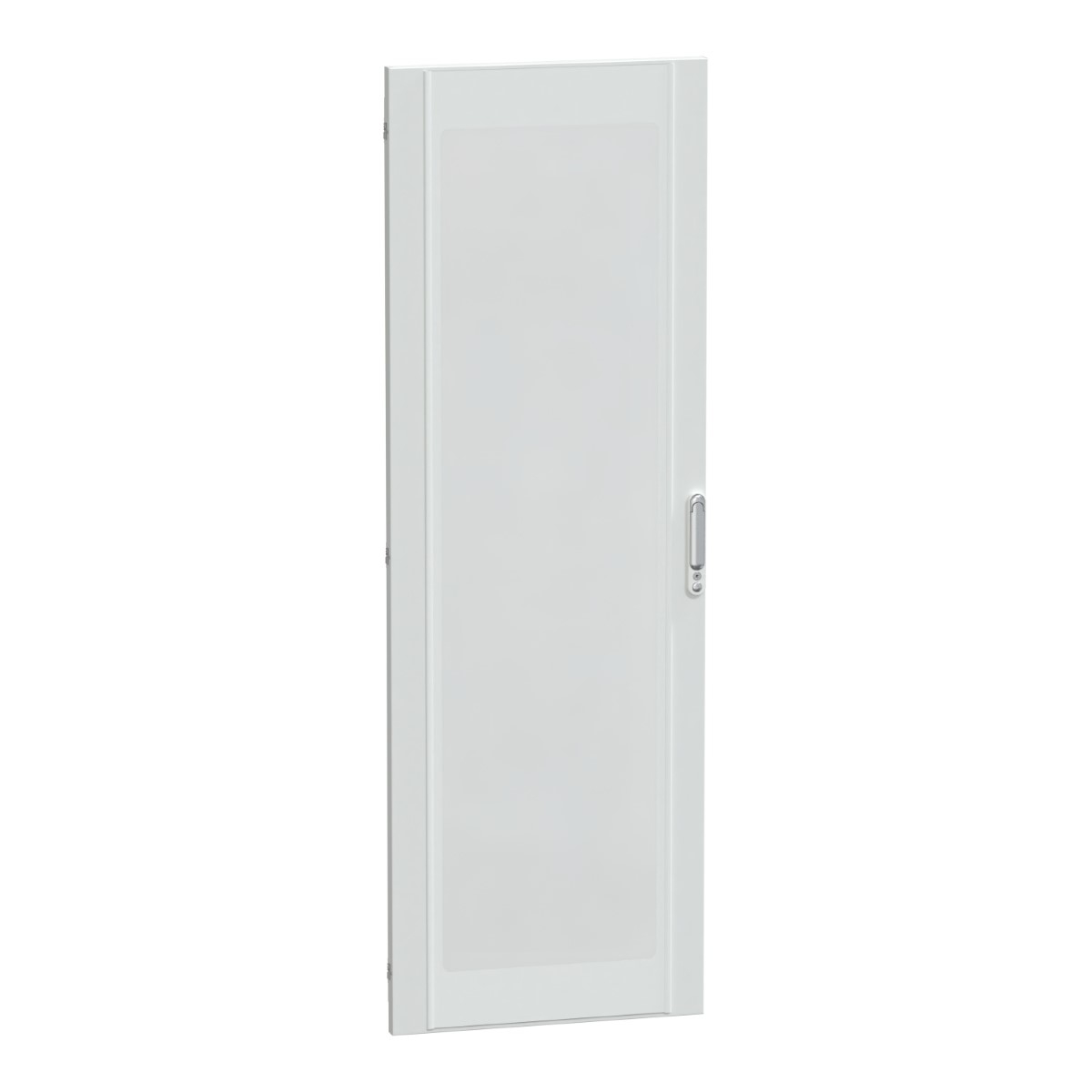 Door, PrismaSeT P, Floor-standing, transparent, reversible opening, 36M, W650, 2 locks, IP30, white, RAL 9003