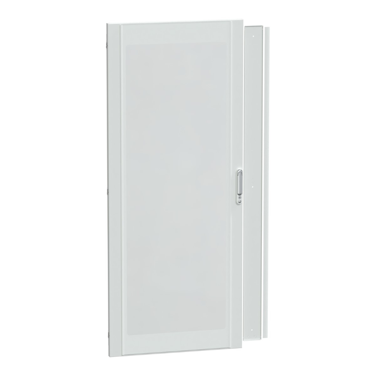 Door, PrismaSeT P, Floor-standing, transparent, reversible opening, 36M, W800, 3 locks, IP55, white, RAL 9003