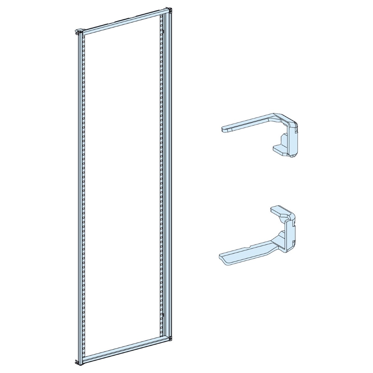 Hinged front plate frame, PrismaSeT P, support is left -hand opening W400