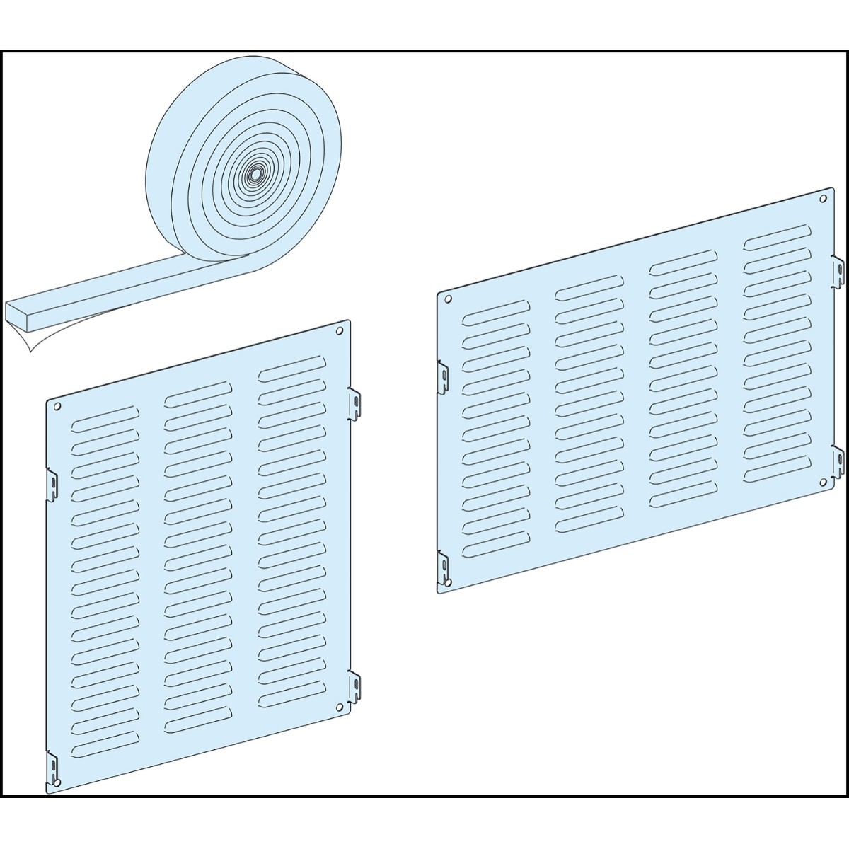 Sealing kit, PrismaSeT P, self adhesive gasket, increase roof protection to IP31