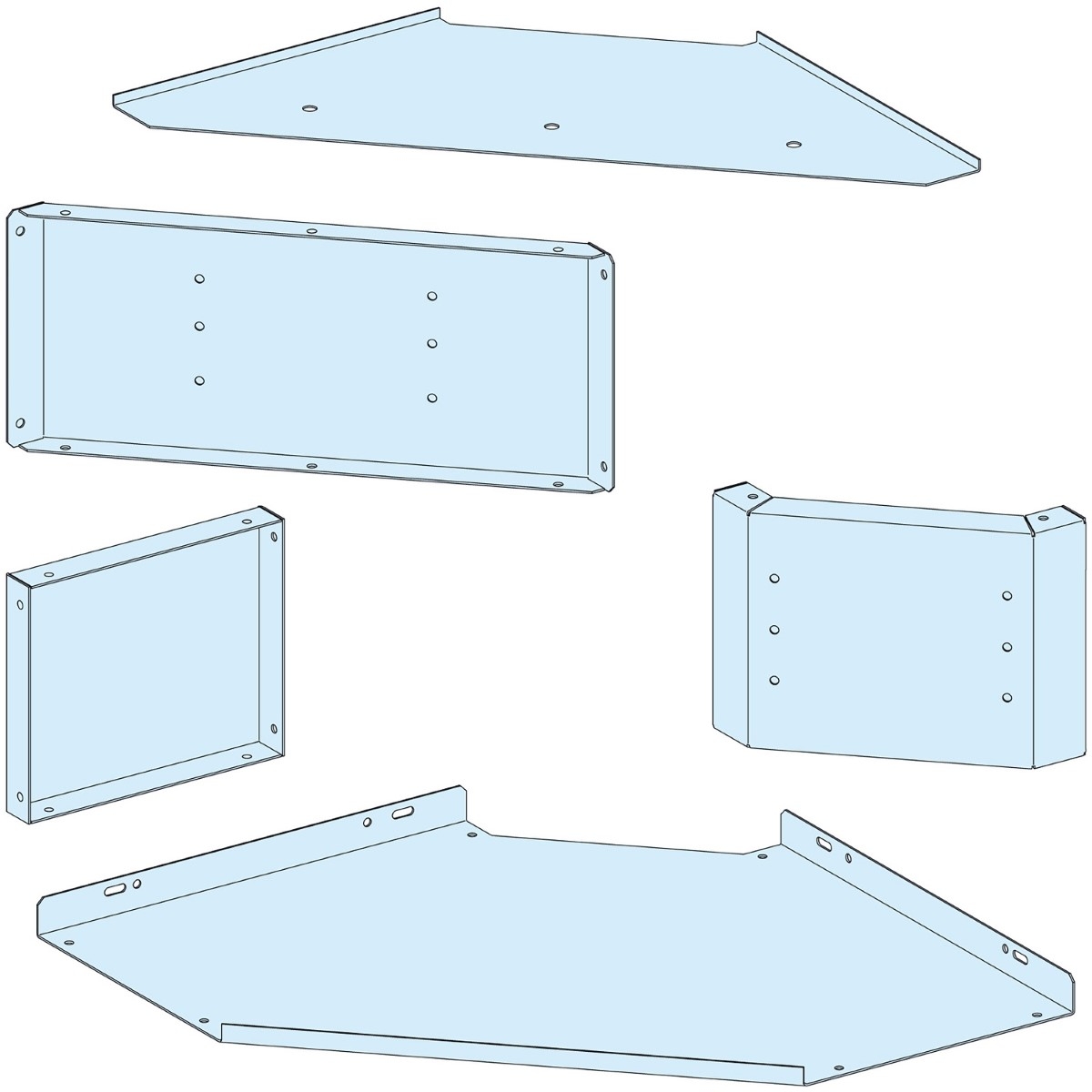 Right-angle kit, PrismaSeT P, corner kit for linergy BS, IP30