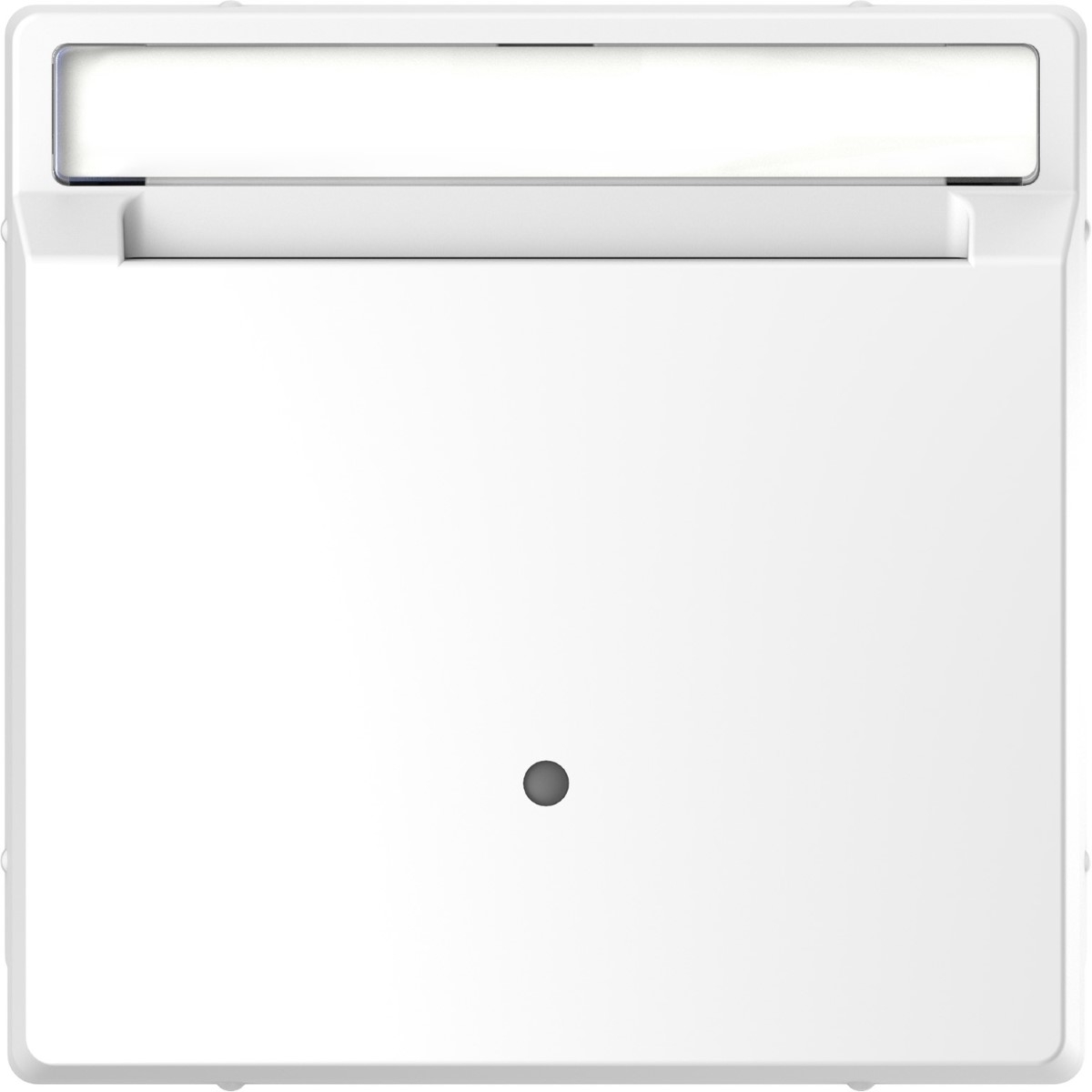 Cover plate, Merten System M, for Hotel keycard holder, with labelling field, lotus white