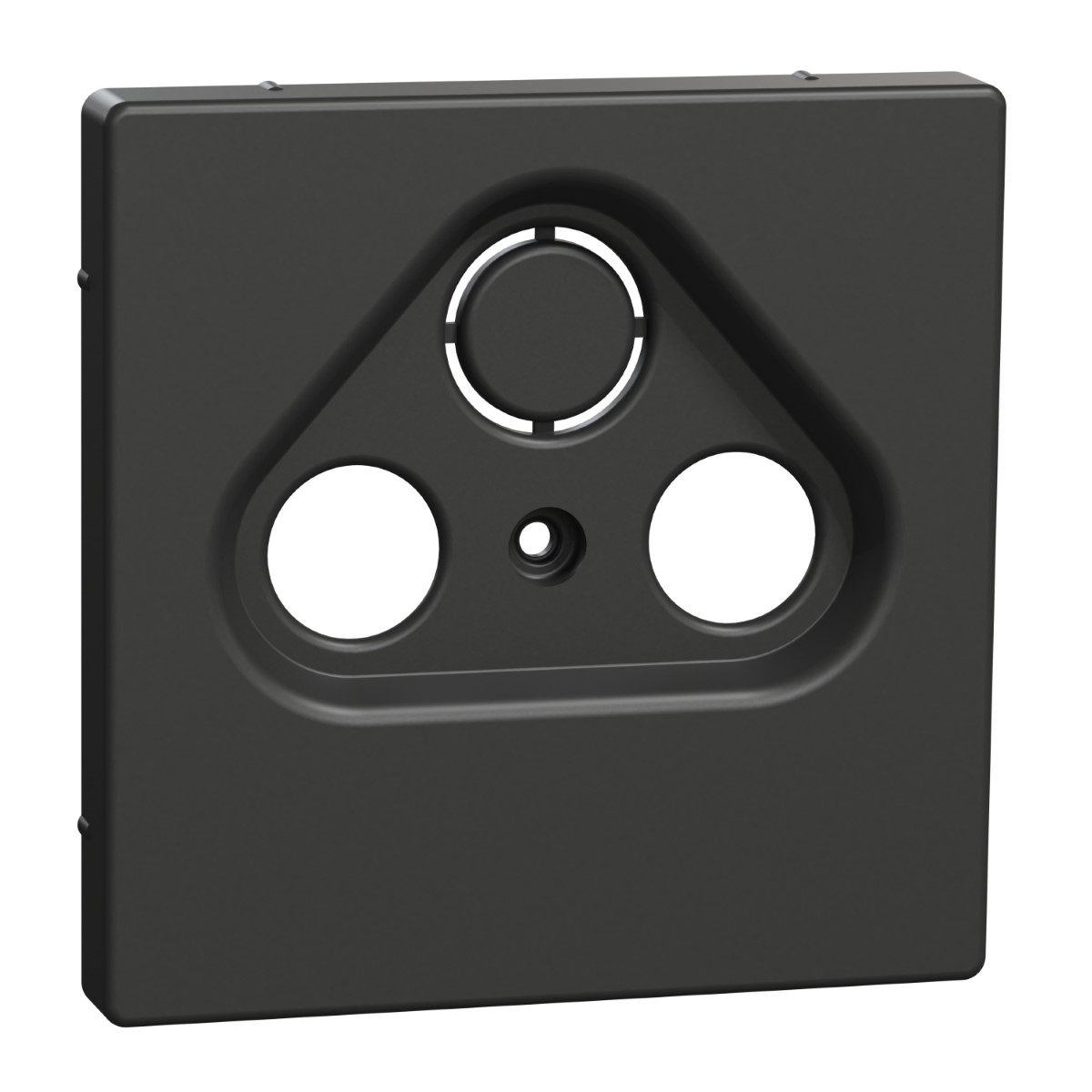 Cover plate, Merten System M, for TV/SAT socket, 2/3 holes, anthracite