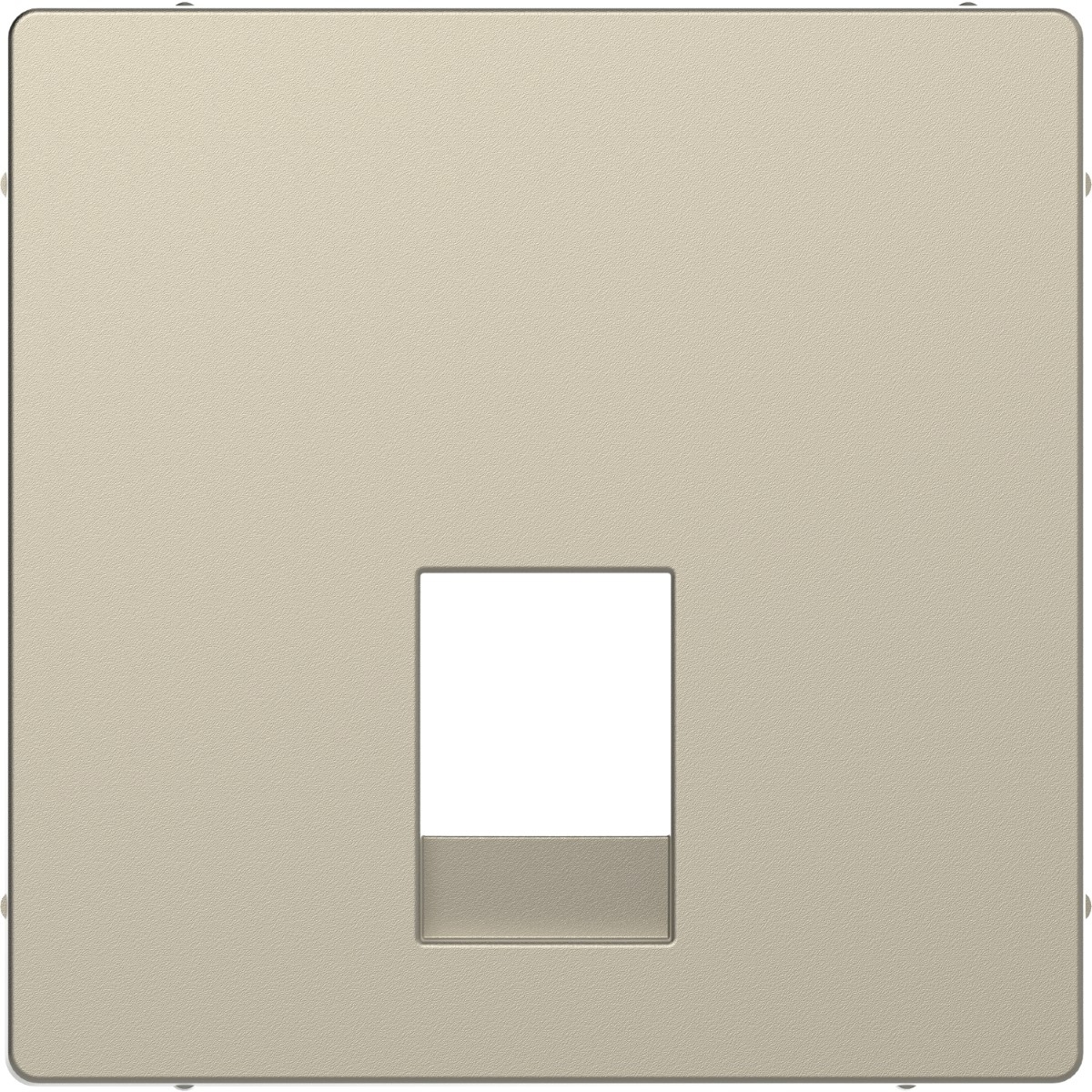 Central plate, Merten System M, for RJ11 and RJ12 sahara