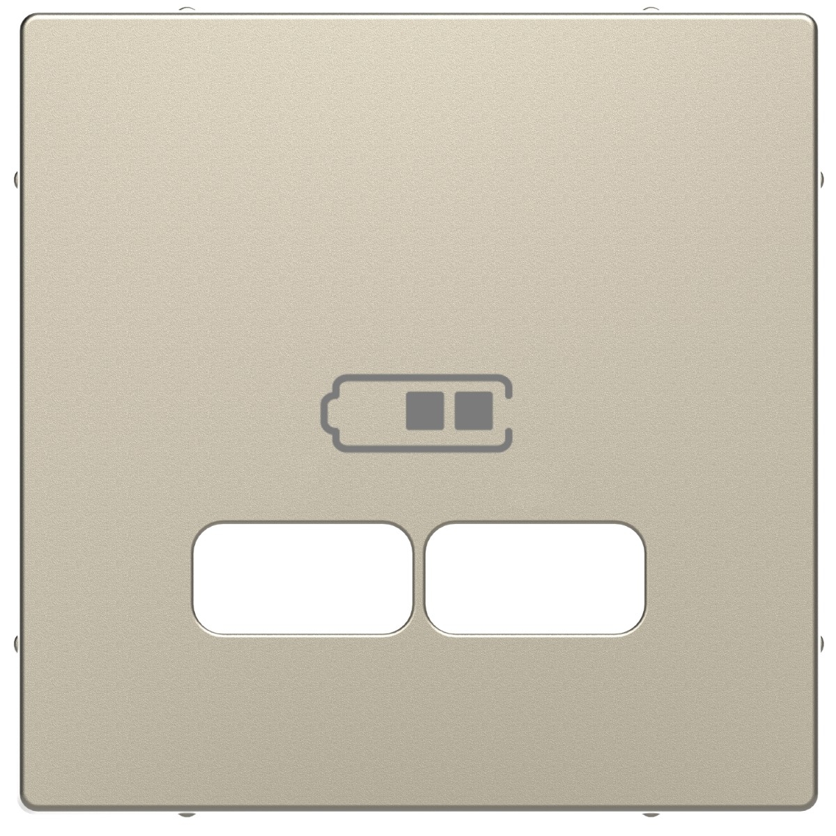 Cover plate, Merten System M, for USB charger sahara