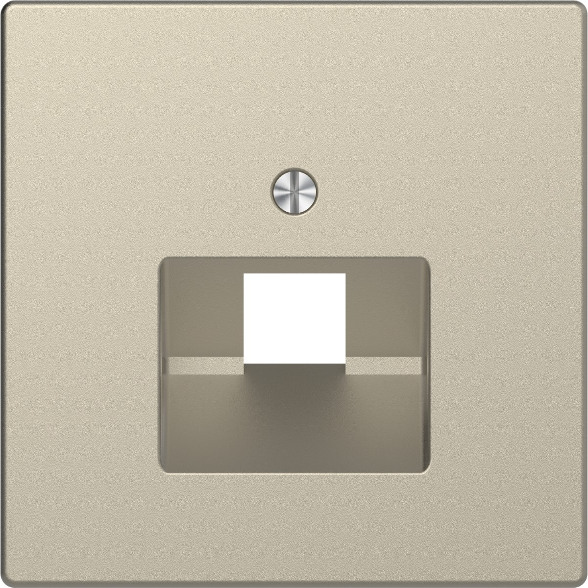 Central plate for RJ45 insert, 1-gang, sahara, System Design