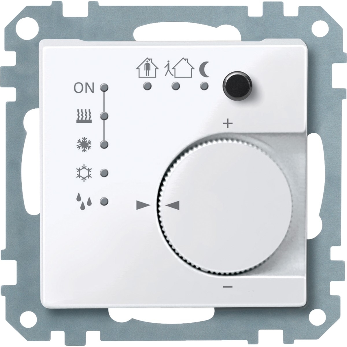 Thermostat, KNX, active white, glossy, System M