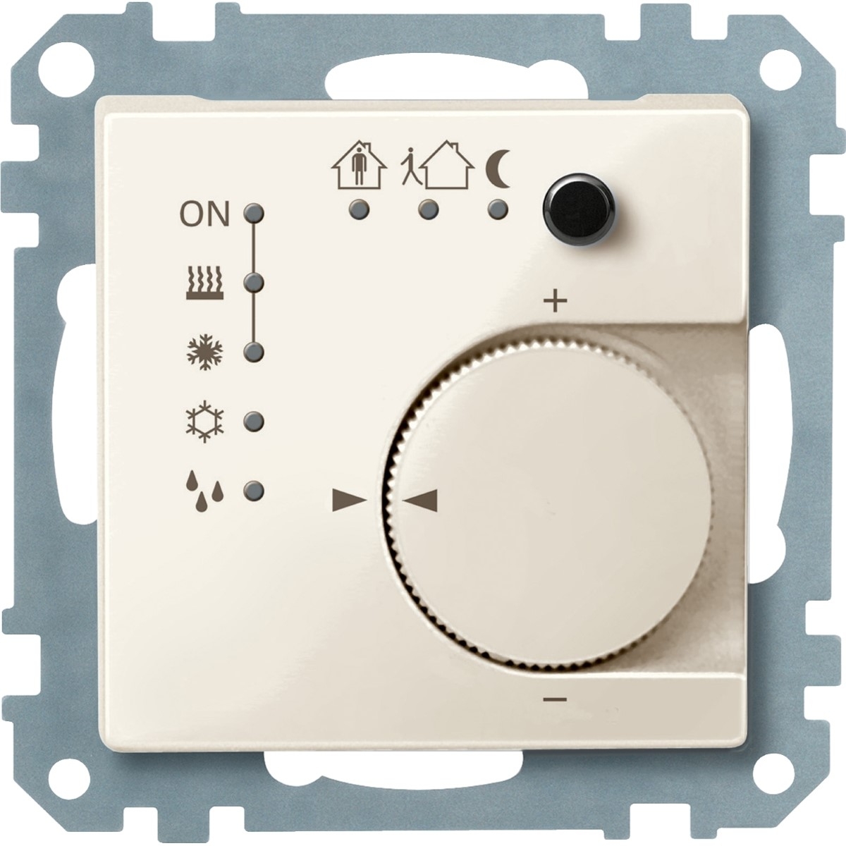 Thermostat, KNX, white,glossy, System M