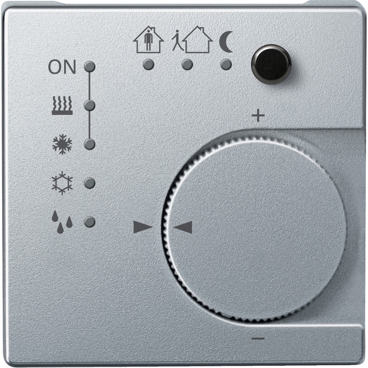 Thermostat, KNX, aluminium, System M