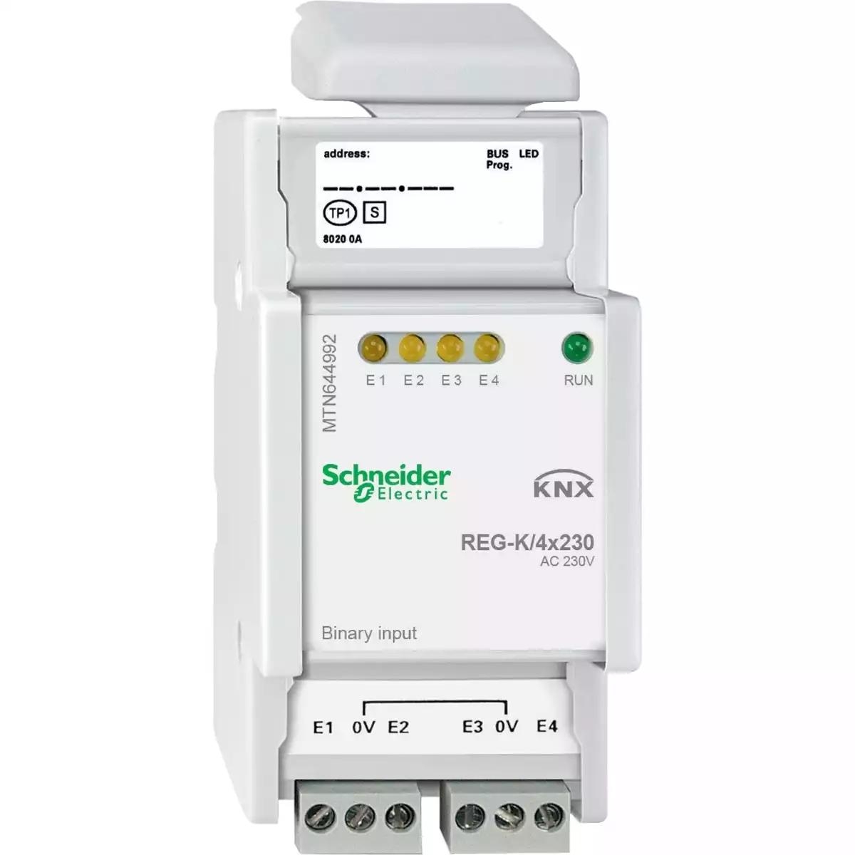 Binary input REG-K/4x230 lgr