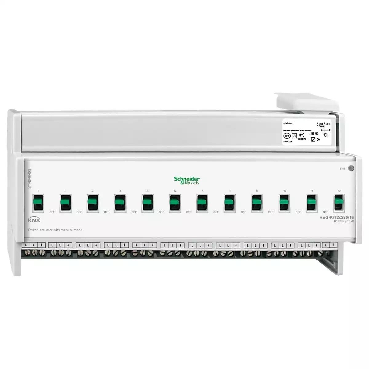 KNX sw.act.REG-K/12x230/16 w.man.mode