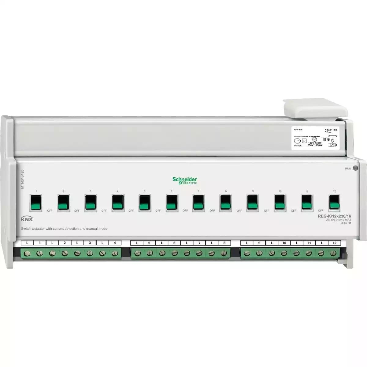 KNX switch act.REG-K 12 g w.curr.detec.