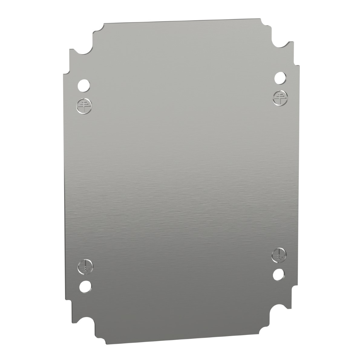 Plain mounting plate H250xW200mm made of galvanised sheet steel