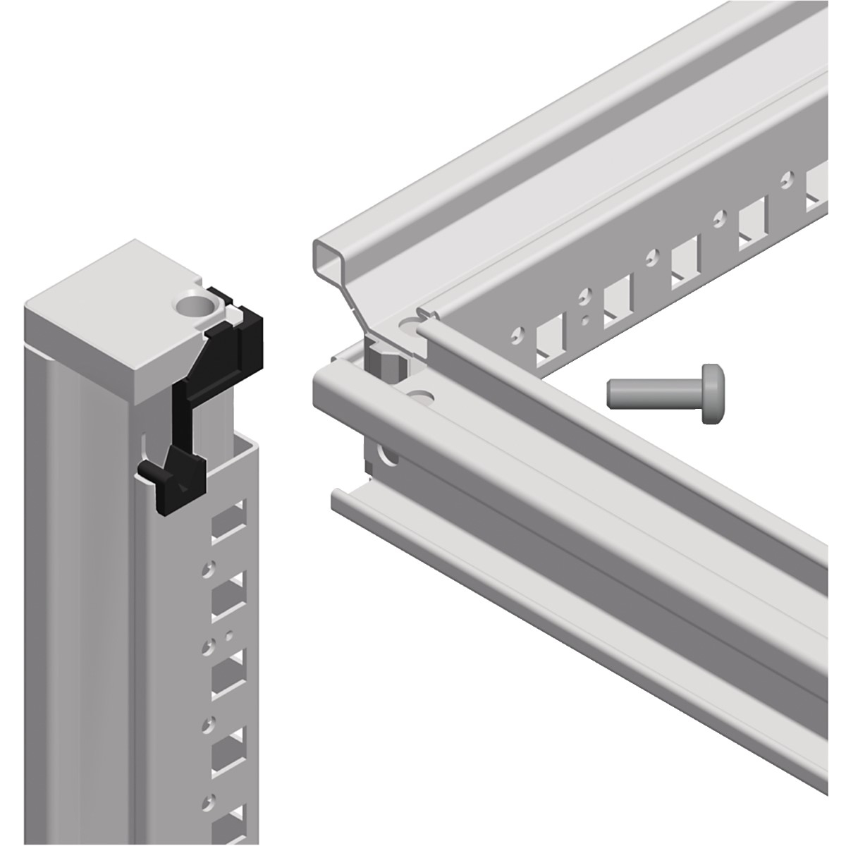 Spacial SF enclosure with mounting plate - assembled - 2000x1200x800 mm