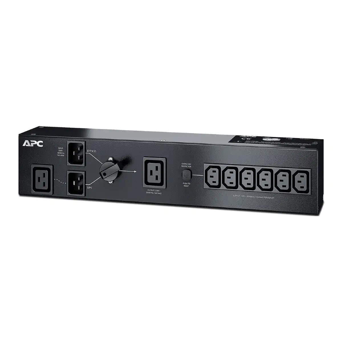 APC SERVICE BYPASS PDU, 230V 16AMP W/ (6) IEC C13 AND (1) C19