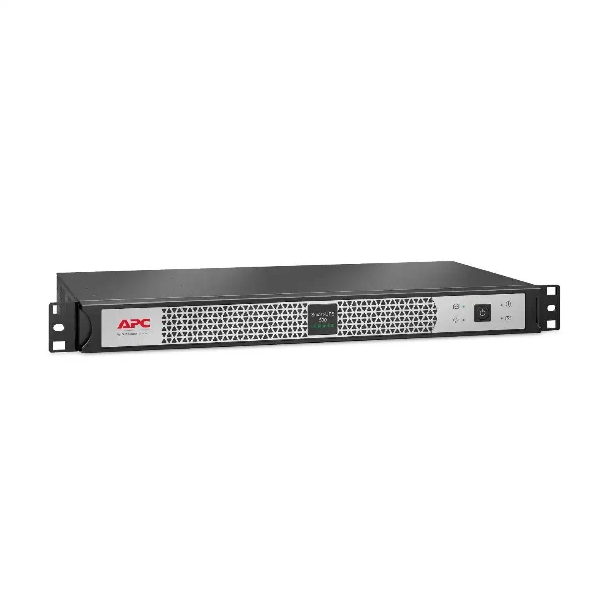 APC Smart-UPS, Line Interactive, 500VA, Lithium-ion, Rackmount 1U, 230V, 4x IEC C13 outlets, SmartConnect Port, Short Depth