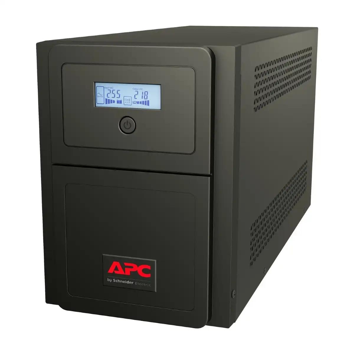 APC Easy UPS 1 Ph Line Interactive, 1000VA, Tower, 230V, 4 Universal outlets, AVR, LCD