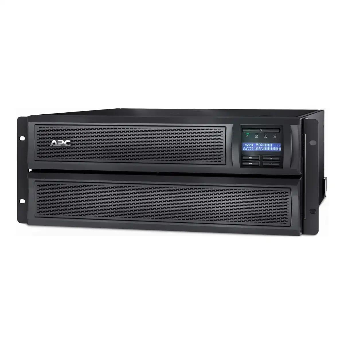 APC Smart-UPS X, Line Interactive, 2200VA, Rack/tower convertible 4U, 208V-230V, 8x C13+2x C19 IEC, SmartSlot, Extended runtime, Short depth