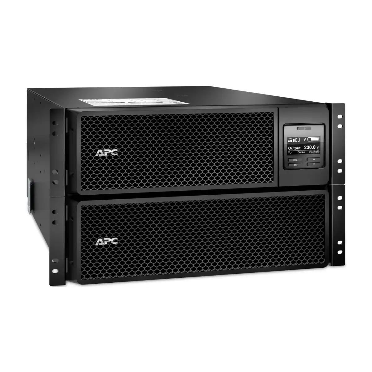 APC Smart-UPS On-Line, 10kVA/10kW, Rackmount 6U, 230V/400V, 6x C13+4x C19 IEC outlets, Network Card+SmartSlot, Extended runtime, W/ rail kit