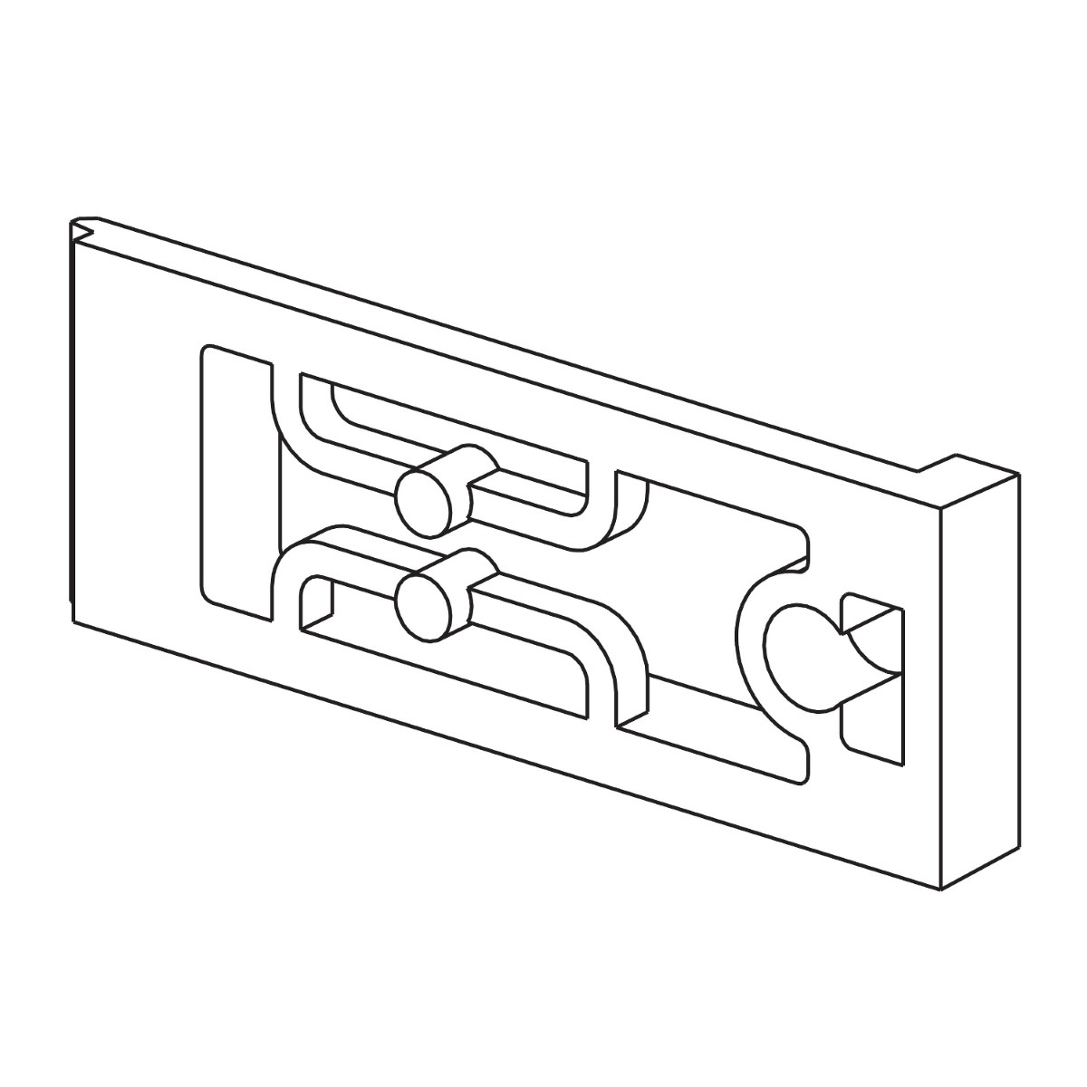 Modicon M172 Performance 12 clips-on lock for Panel Mounting