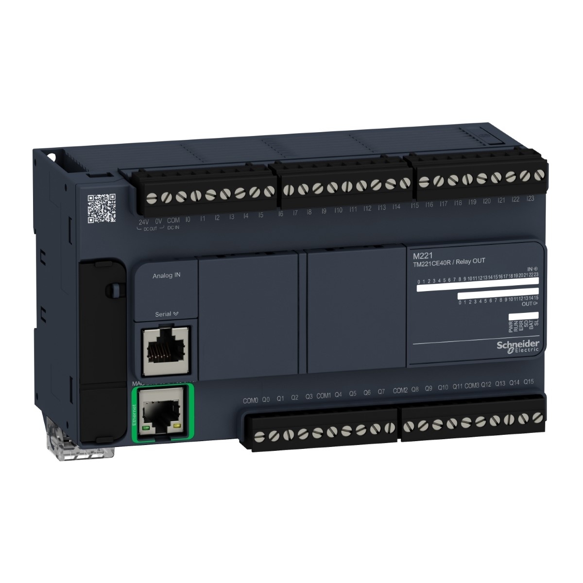 logic controller, Modicon M221, 40 IO, relay, Ethernet