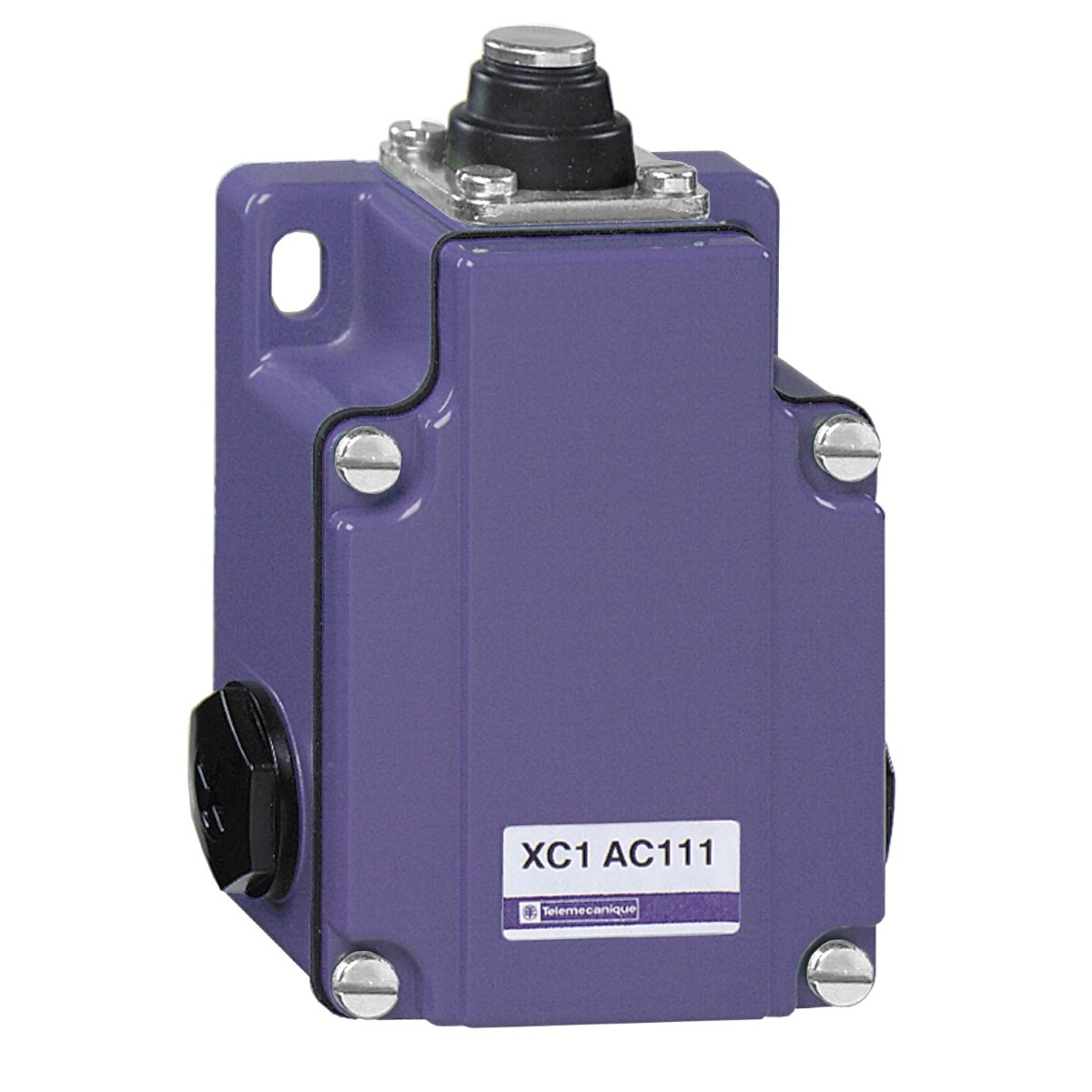 Limit switch, Limit switches XC Standard, XC1AC, end plunger, 1NC+1 NO, break before make