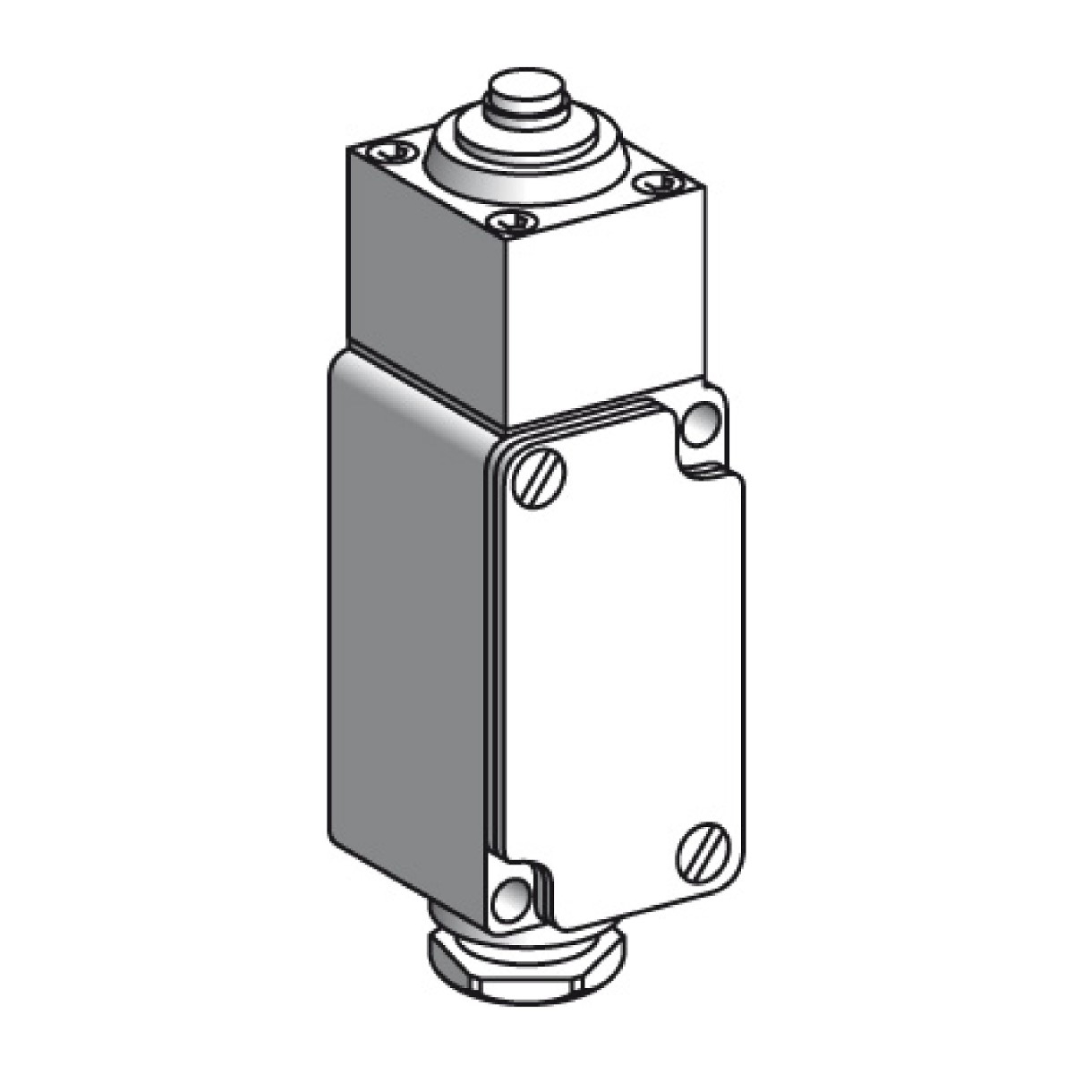 Limit switch, Limit switches XC Standard, XC2 J, metal end plunger, 1 C/O